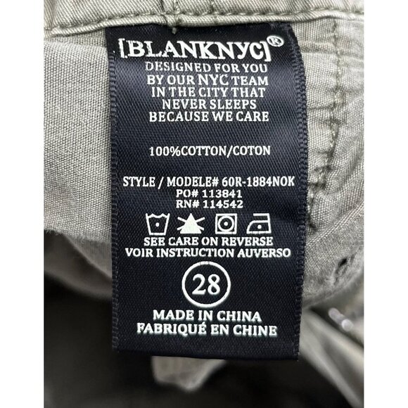 BlankNYC Paperbag Waist Cargo Trousers Sergeant Pepper green size 28 - Picture 10 of 11